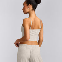 Oner At Home Night Strappy Mid Tank Top | Oat Marl