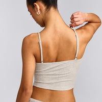 Oner At Home Night Strappy Mid Tank Top | Oat Marl