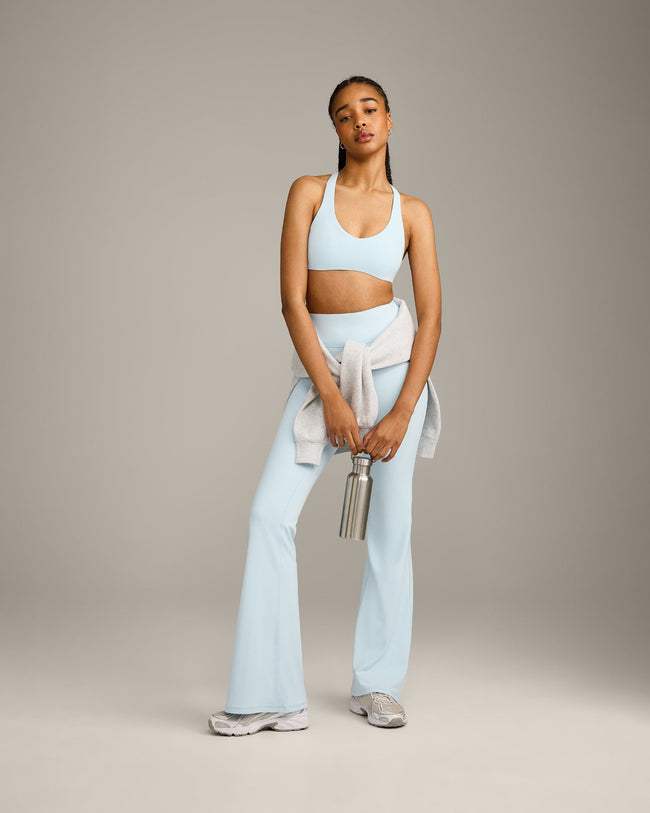 SoftMotion™ Bralette with Grey Logo | Cloud Blue