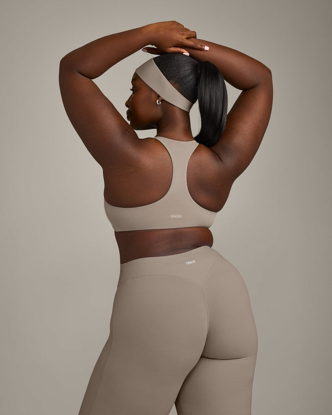 SoftMotion™ Bralette with Grey Logo | Minky