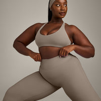 SoftMotion™ Bralette with Grey Logo | Minky