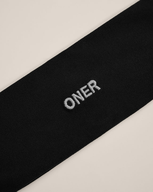 SoftMotion™ Headband with Grey Logo | Black
