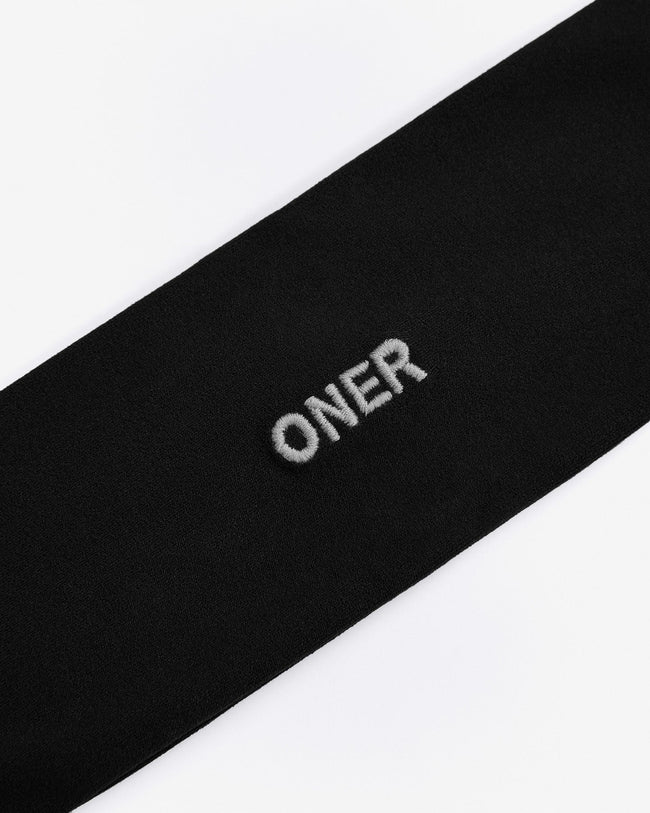 SoftMotion™ Headband with Grey Logo | Black