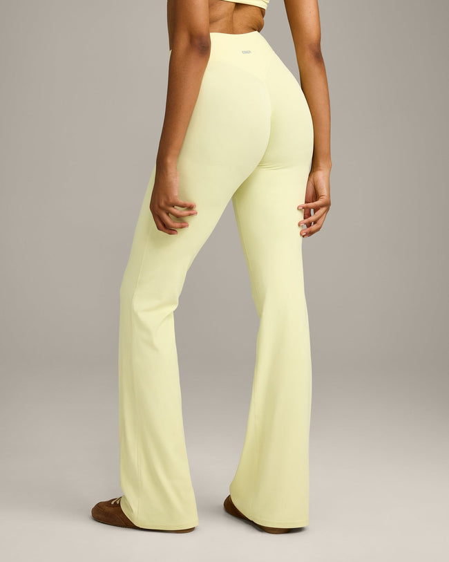 SoftMotion™ Flared Bottoms with Grey Logo | Pastel Yellow