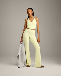 SoftMotion™ Flared Bottoms with Grey Logo | Pastel Yellow