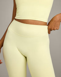 SoftMotion™ Flared Bottoms with Grey Logo | Pastel Yellow