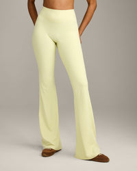 SoftMotion™ Flared Bottoms with Grey Logo | Pastel Yellow