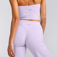 SoftMotion™ Straight Leg Pants with Gray Logo | Lavender Purple