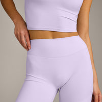 SoftMotion™ Straight Leg Bottoms with Grey Logo | Lavender Purple