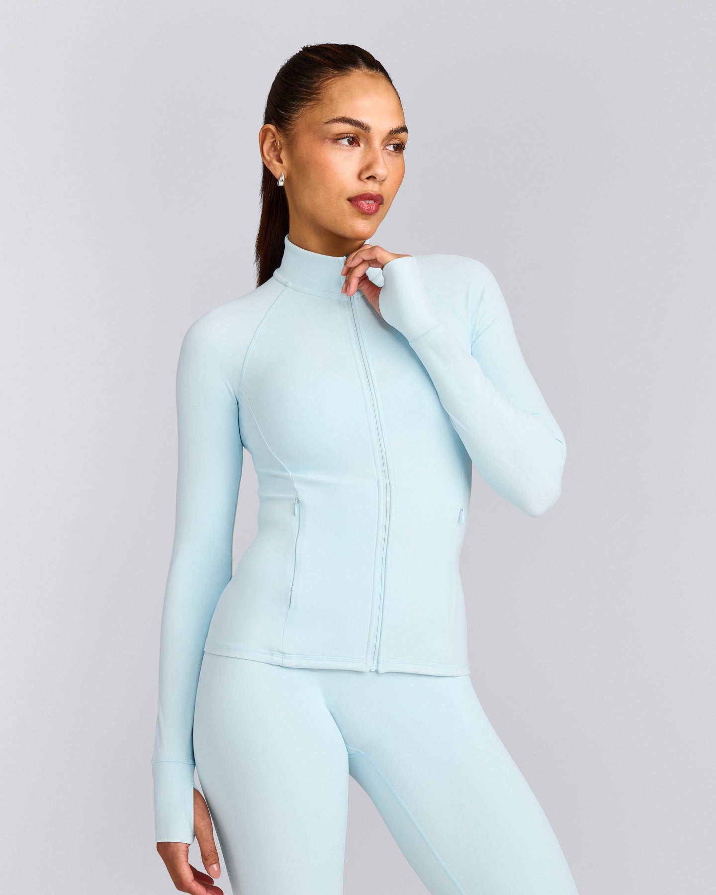 SoftMotion™ Jacket with Grey Logo | Cloud Blue