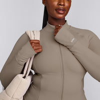 SoftMotion™ Jacket with Gray Logo | Minky