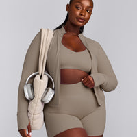 SoftMotion™ Jacket with Gray Logo | Minky