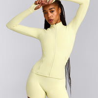 SoftMotion™ Jacket with Grey Logo | Pastel Yellow