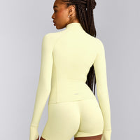 SoftMotion™ Jacket with Grey Logo | Pastel Yellow