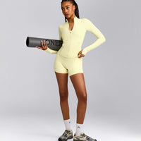 SoftMotion™ Jacket with Grey Logo | Pastel Yellow