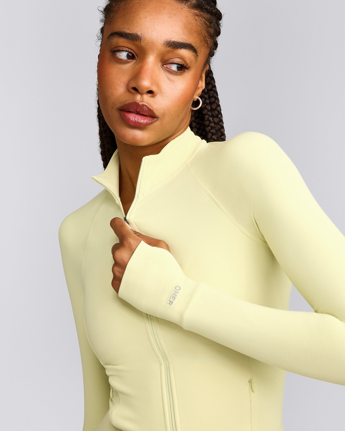 SoftMotion™ Jacket with Grey Logo | Pastel Yellow