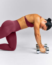 EnhanceLift™ Seamless High Rise Leggings New Branding | Burnt Maroon Red