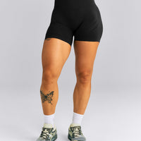 EnhanceLift™ Seamless Mid Rise Shorts New Branding | Black