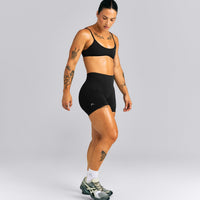 EnhanceLift™ Seamless Mid Rise Shorts New Branding | Black