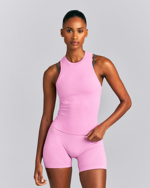 Oner Seamless Fitted Tank Top | Rose Pink