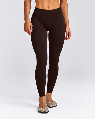 EnhanceLift™ Seamless Leggings with Gray Logo | 70% Cocoa