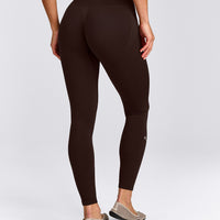 EnhanceLift™ Seamless Leggings with Gray Logo | 70% Cocoa