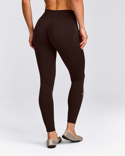EnhanceLift™ Seamless Leggings with Gray Logo | 70% Cocoa