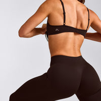 EnhanceLift™ Seamless Leggings with Gray Logo | 70% Cocoa