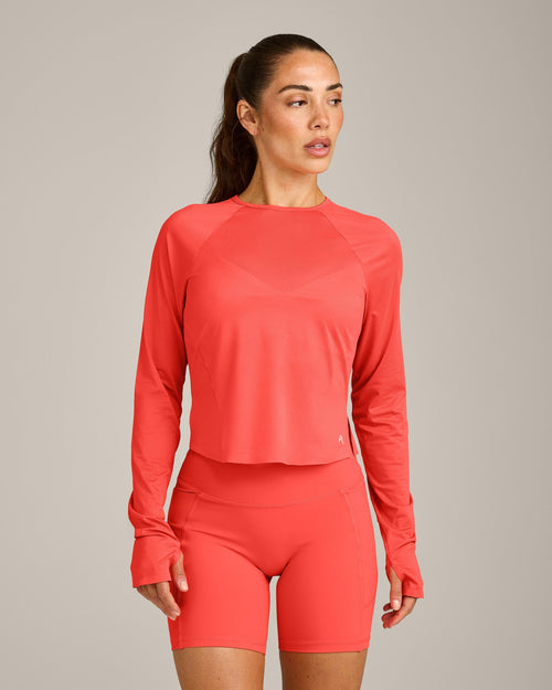 PrecisionMove™ Long Sleeve Top | Coral