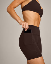 UnifiedMove™ Pocket Shorts 6" with Bonding with Reflective Logo | 70% Cocoa