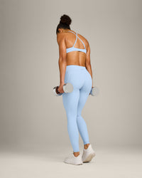 UnifiedMove™ Pocket Leggings with Bonding with Reflective Logo | Powdered Blue