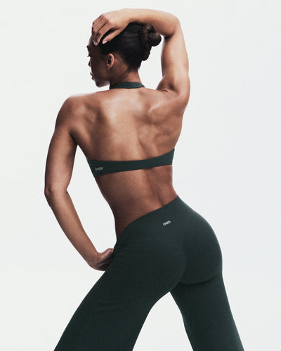 SoftMotion™ Straight Leg Bottoms with Grey Logo | Emerald Noir