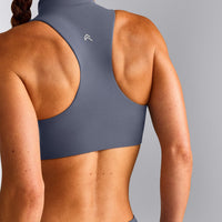 EasyLift™ Zip High Neck Sports Bra New Branding | Dark Granite Blue