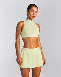 EasyLift™ Zip High Neck Sports Bra New Branding | Meadow Mist Green