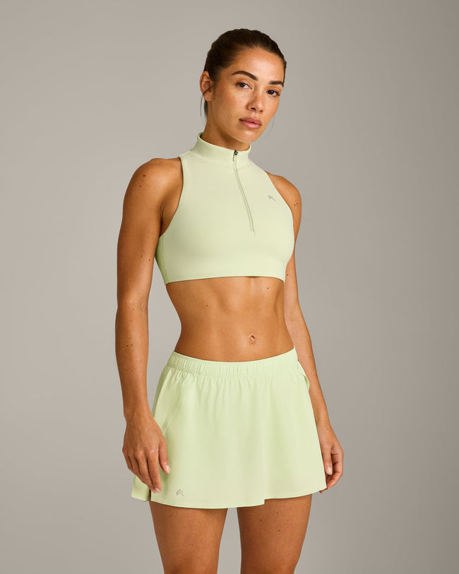 EasyLift™ Zip High Neck Sports Bra New Branding | Meadow Mist Green