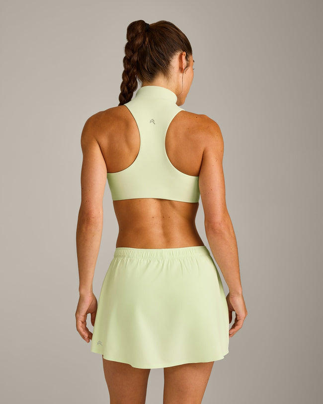 EasyLift™ Zip High Neck Sports Bra New Branding | Meadow Mist Green