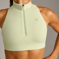 EasyLift™ Zip High Neck Sports Bra New Branding | Meadow Mist Green