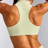 EasyLift™ Zip High Neck Sports Bra New Branding | Meadow Mist Green