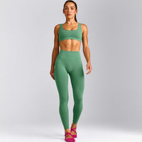 EffortlessLift™ Seamless High Rise Leggings New Branding | Frosted Emerald