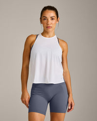 PrecisionMove™ Drop Armhole Tank Top | White