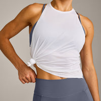 PrecisionMove™ Drop Armhole Tank Top | White