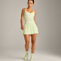 UnifiedMove™ T Back Mid Vest with Built in Bra Shelf New Branding | Meadow Mist Green