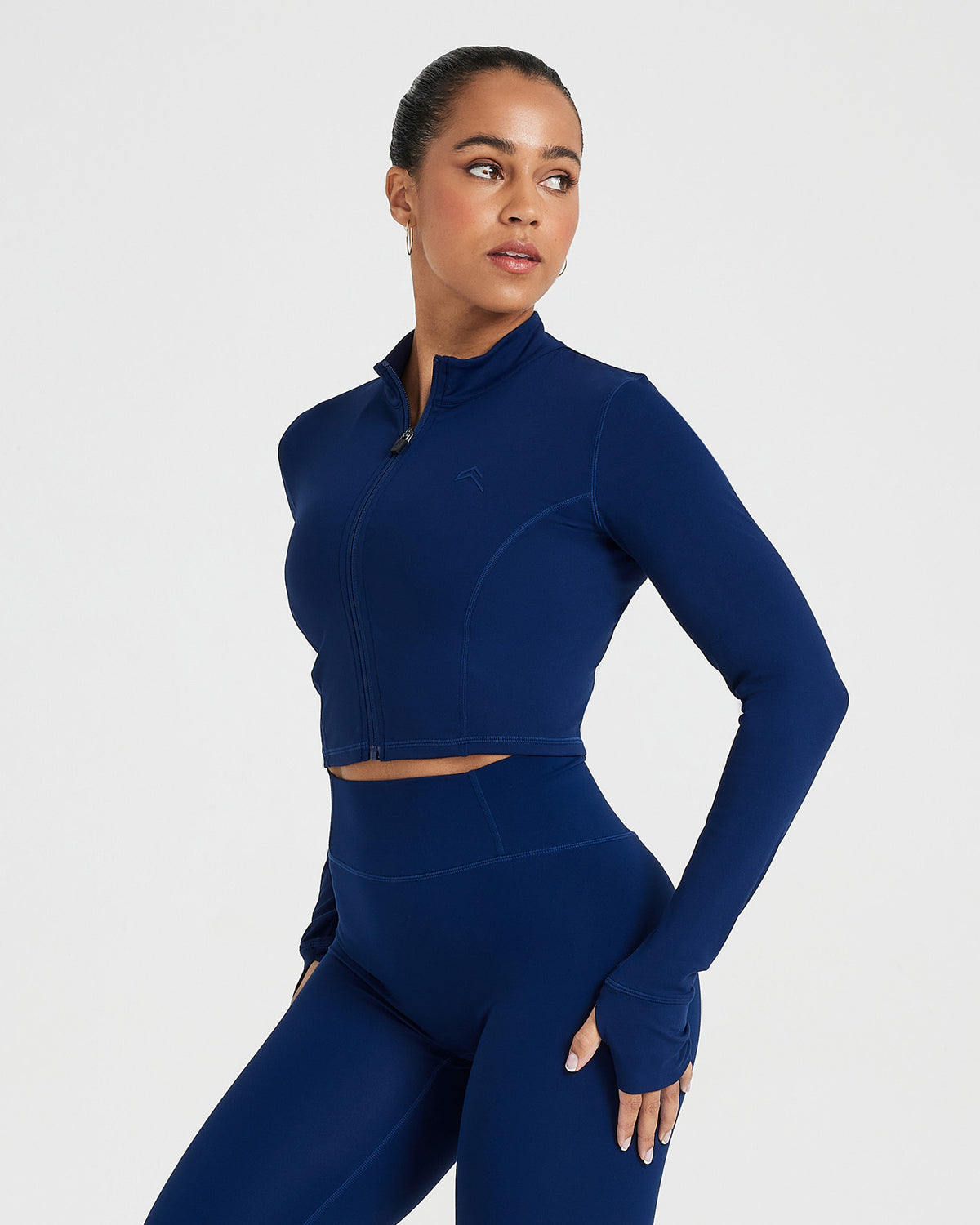 Blue Cropped Jacket Women's - Midnight | Oner Active EU