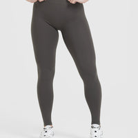 Timeless High Waisted Leggings | Deep Taupe