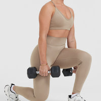 Timeless High Waisted Leggings | Sandstone