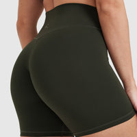 Timeless High Waisted Shorts 6" | Khaki