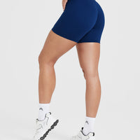 Timeless High Waisted Shorts 6" | Midnight