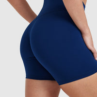 Timeless High Waisted Shorts 6" | Midnight