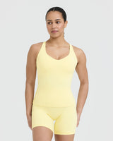 UnifiedMove V-Neck Cross Back Vest | Sherbert Yellow