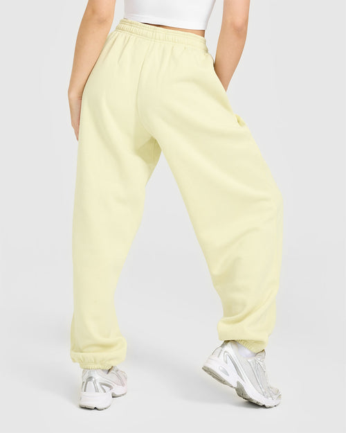 Foundations Oversized Oner 25 Joggers | Pastel Yellow